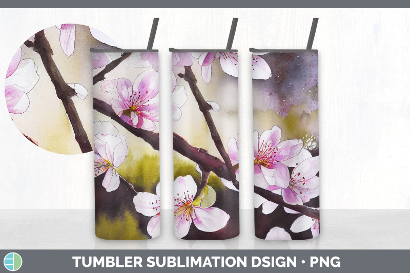 cherry-blossoms-tumbler-sublimation-bundle