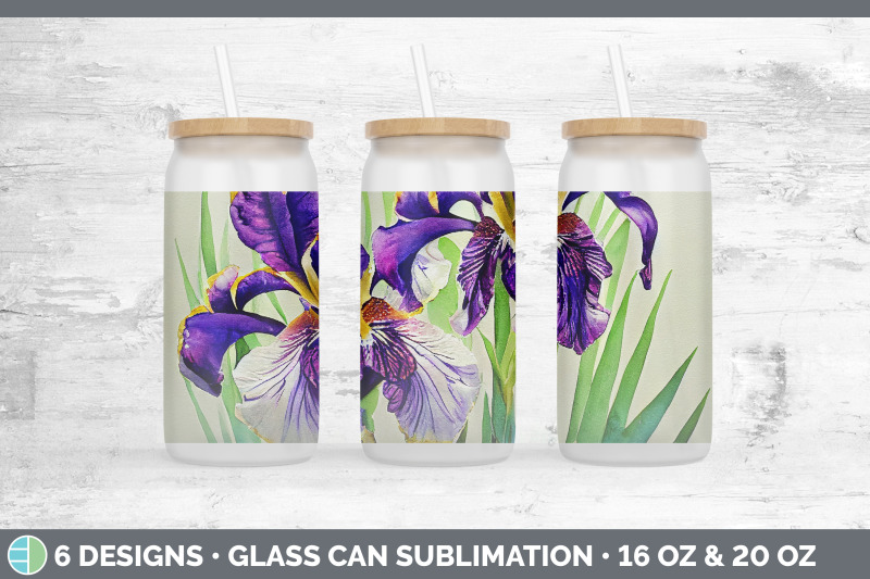 irises-glass-can-sublimation-beer-mason-jar