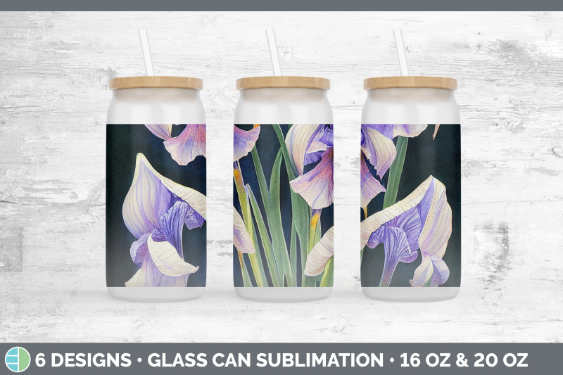 irises-glass-can-sublimation-beer-mason-jar