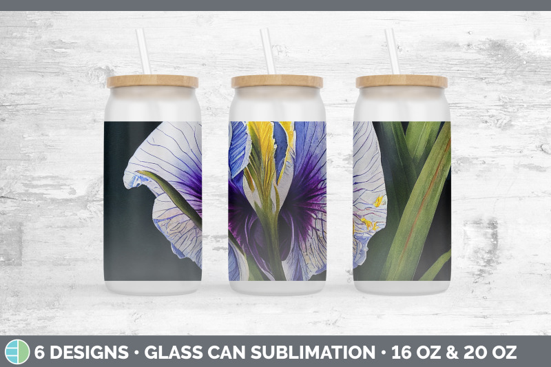 irises-glass-can-sublimation-beer-mason-jar