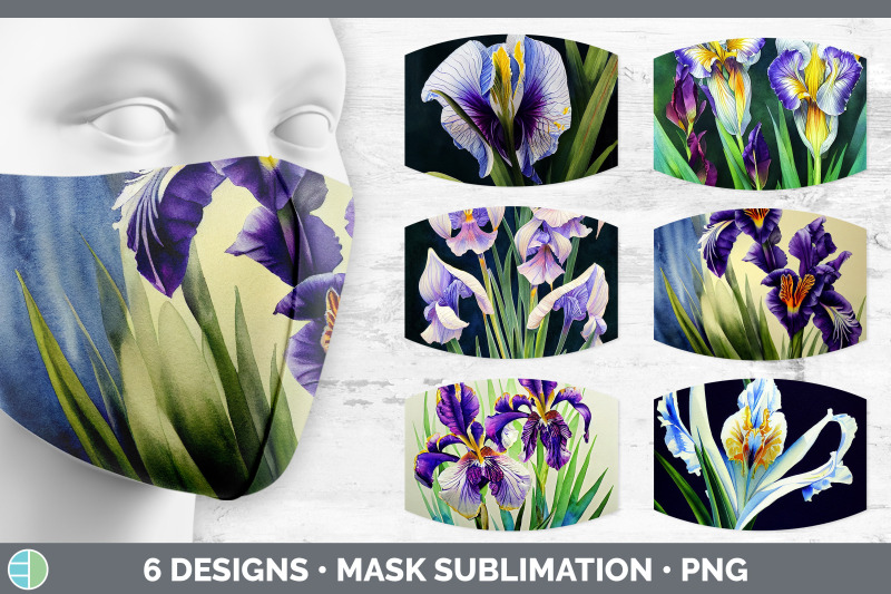 irises-mask-sublimation-bundle-face-mask-designs