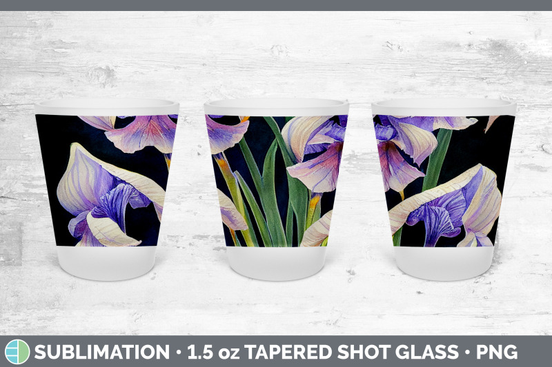 irises-shot-glass-sublimation-shot-glass-1-5oz-tapered