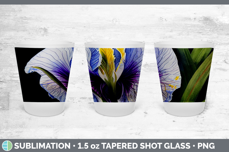 irises-shot-glass-sublimation-shot-glass-1-5oz-tapered