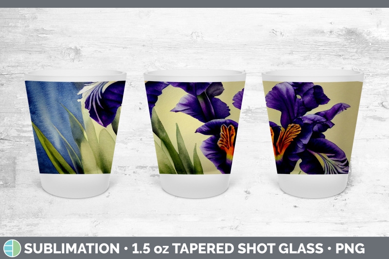 irises-shot-glass-sublimation-shot-glass-1-5oz-tapered