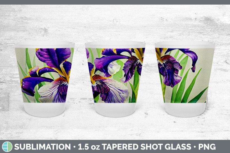 irises-shot-glass-sublimation-shot-glass-1-5oz-tapered