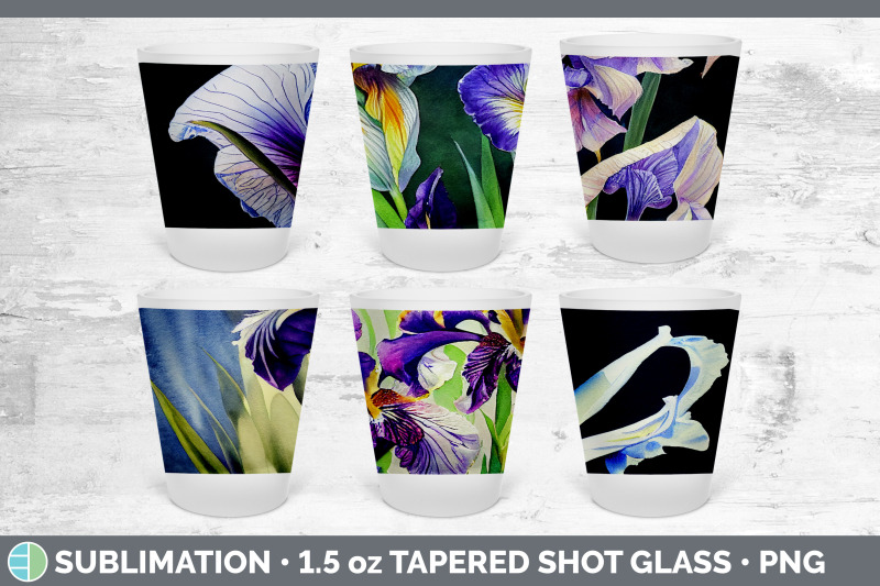 irises-shot-glass-sublimation-shot-glass-1-5oz-tapered