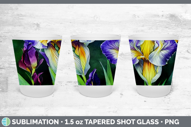 irises-shot-glass-sublimation-shot-glass-1-5oz-tapered