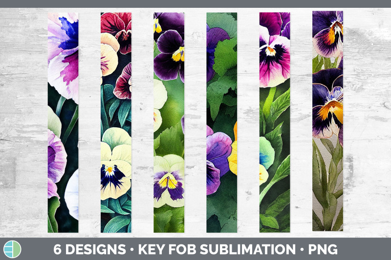 pansies-key-fob-wristlet-sublimation