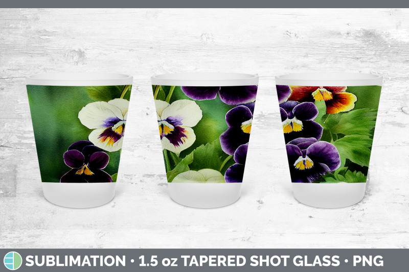 pansies-shot-glass-sublimation-shot-glass-1-5oz-tapered