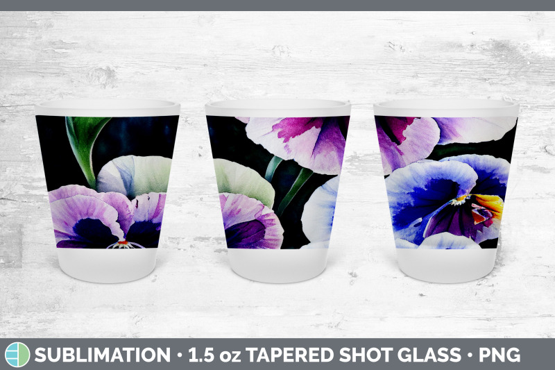 pansies-shot-glass-sublimation-shot-glass-1-5oz-tapered