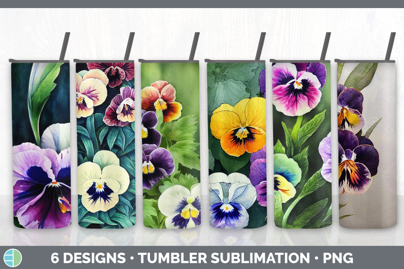 pansies-tumbler-sublimation-bundle