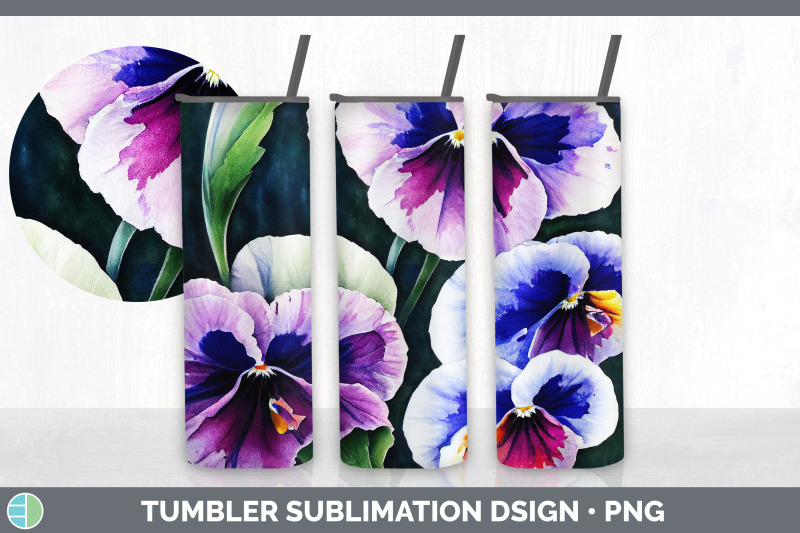 pansies-tumbler-sublimation-bundle