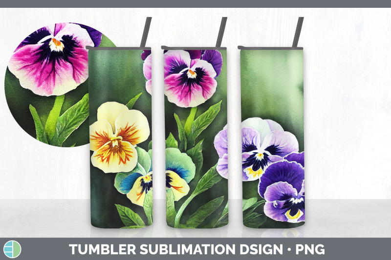 pansies-tumbler-sublimation-bundle