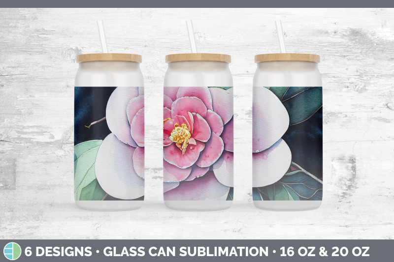 camellias-glass-can-sublimation-beer-mason-jar