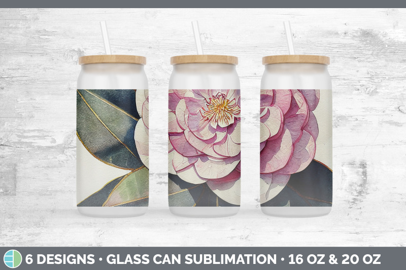 camellias-glass-can-sublimation-beer-mason-jar