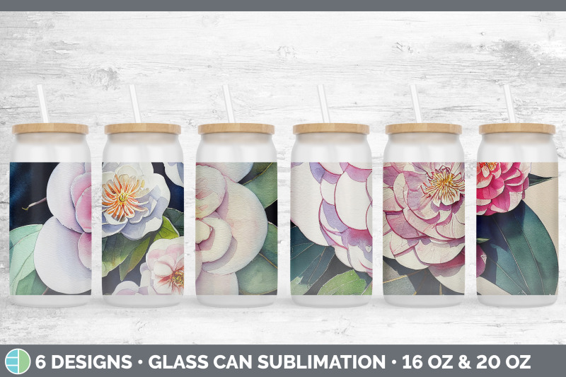 camellias-glass-can-sublimation-beer-mason-jar