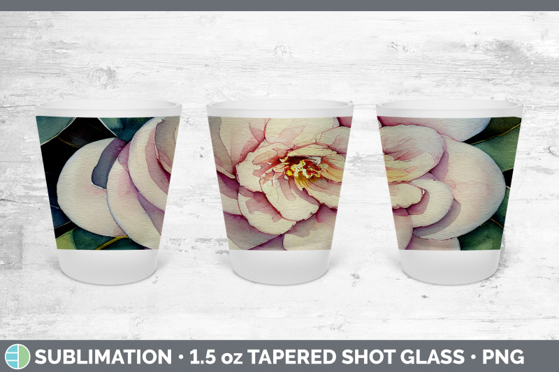 camellias-shot-glass-sublimation-shot-glass-1-5oz-tapered