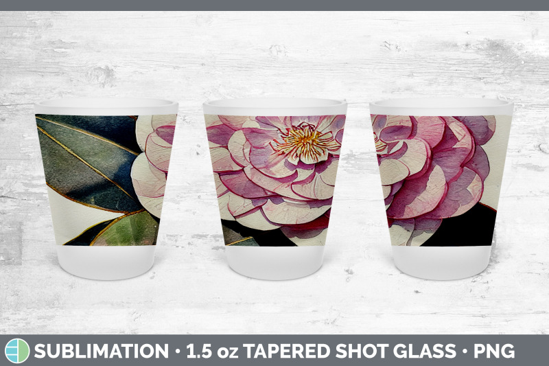 camellias-shot-glass-sublimation-shot-glass-1-5oz-tapered