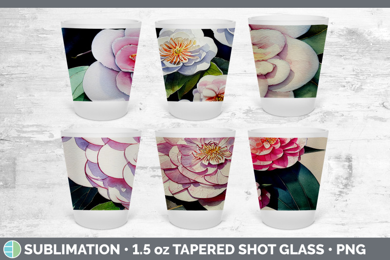 camellias-shot-glass-sublimation-shot-glass-1-5oz-tapered