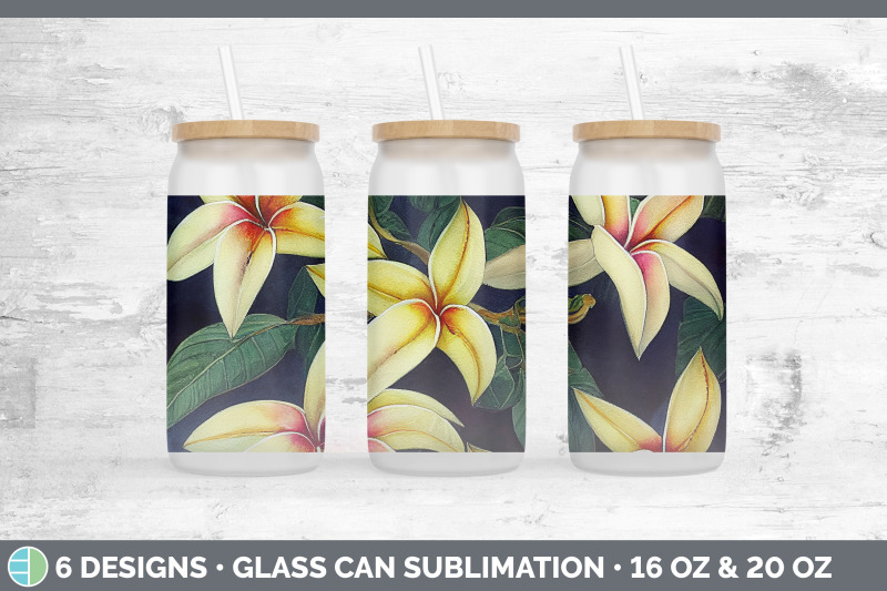 plumerias-glass-can-sublimation-beer-mason-jar