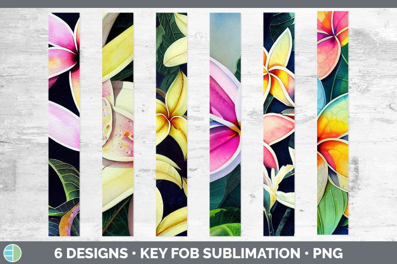 plumerias-key-fob-wristlet-sublimation