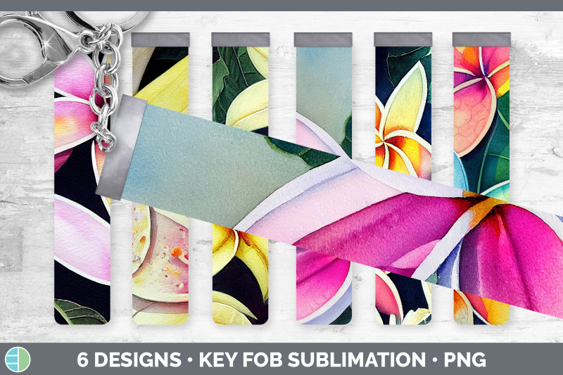 plumerias-key-fob-wristlet-sublimation