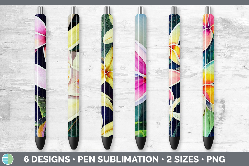 plumerias-pen-wraps-epoxy-sublimation-bundle