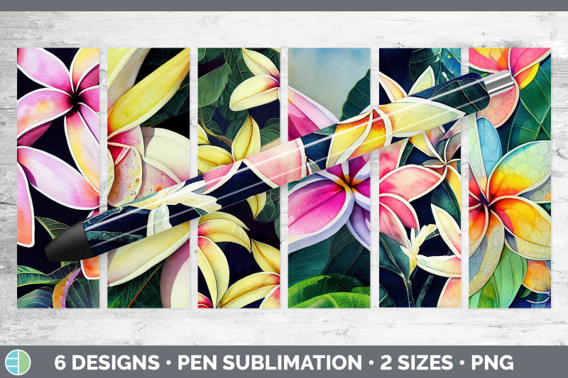 plumerias-pen-wraps-epoxy-sublimation-bundle