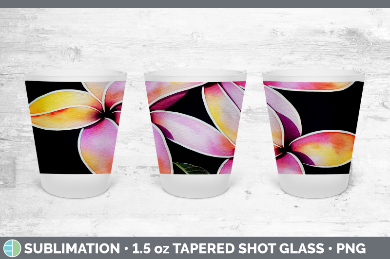 plumerias-shot-glass-sublimation-shot-glass-1-5oz-tapered