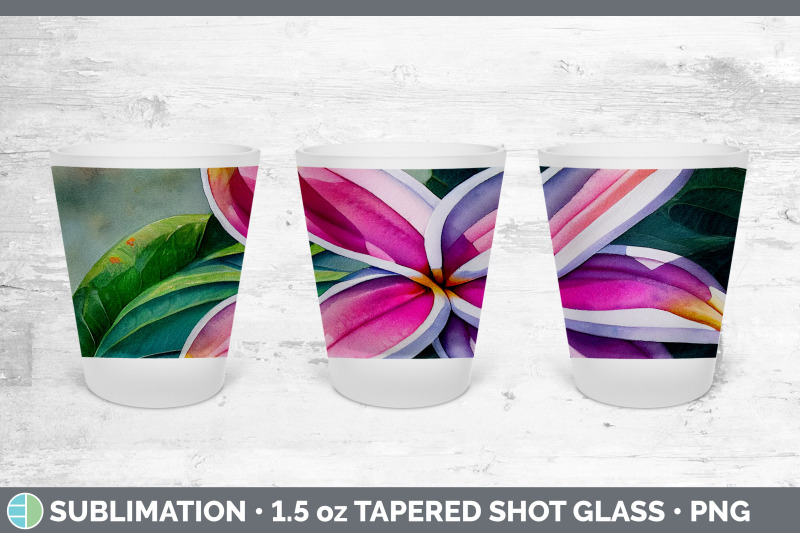 plumerias-shot-glass-sublimation-shot-glass-1-5oz-tapered