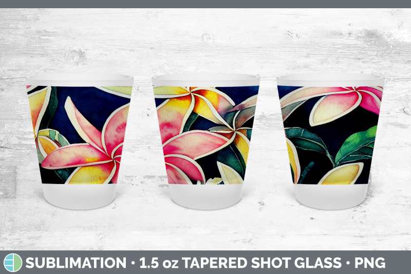 plumerias-shot-glass-sublimation-shot-glass-1-5oz-tapered