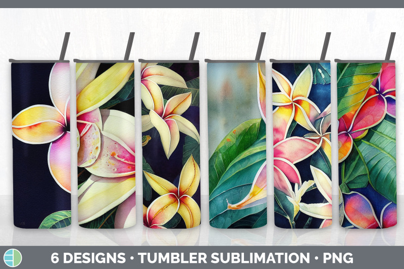 plumerias-tumbler-sublimation-bundle