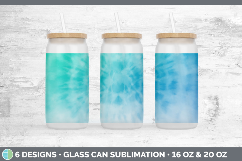 blue-tie-dye-glass-can-sublimation-beer-mason-jar