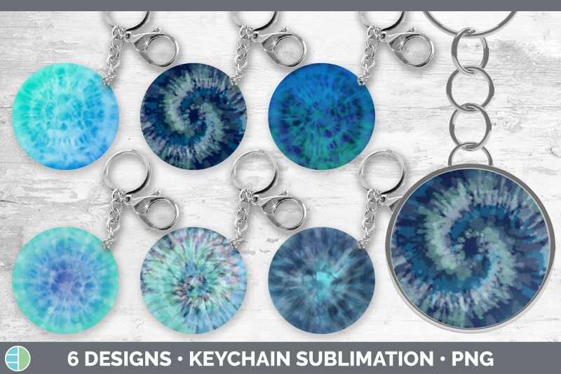 blue-tie-dye-keychain-bundle-keyring-sublimation-designs