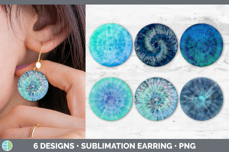 blue-tie-dye-round-earring-sublimation-designs-bundle