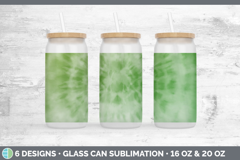 green-tie-dye-glass-can-sublimation-beer-mason-jar