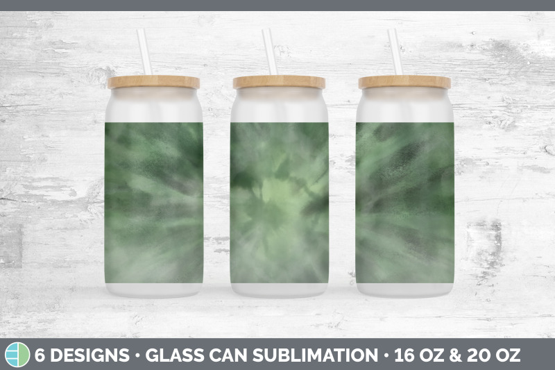 green-tie-dye-glass-can-sublimation-beer-mason-jar