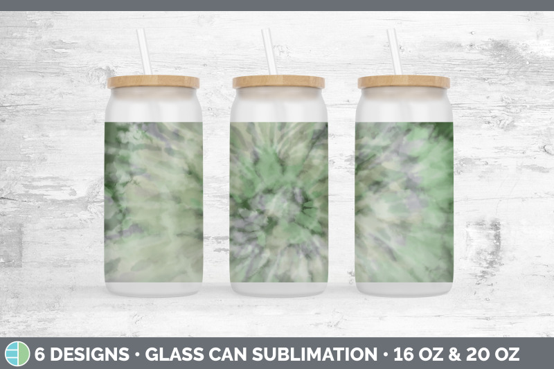 green-tie-dye-glass-can-sublimation-beer-mason-jar