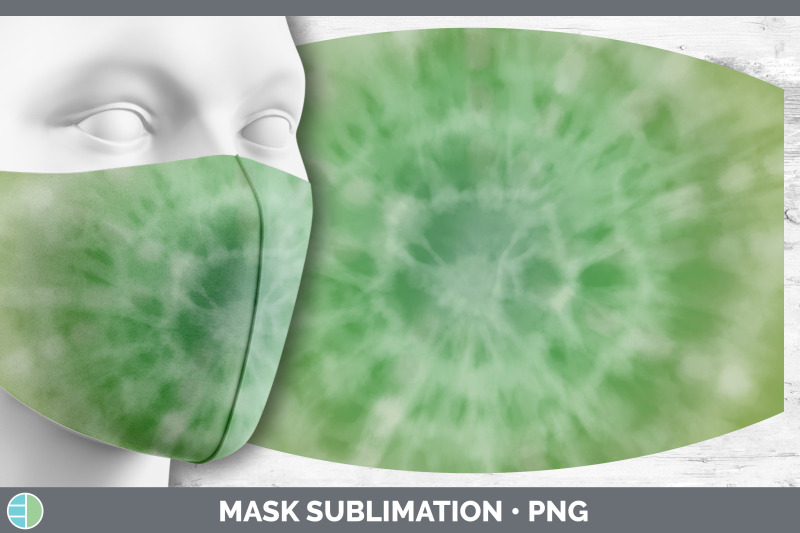 green-tie-dye-mask-sublimation-bundle-face-mask-designs