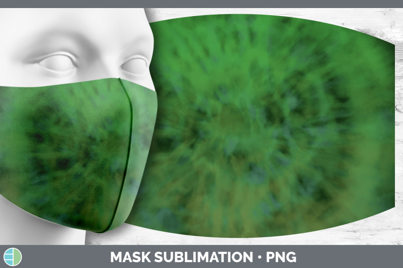 green-tie-dye-mask-sublimation-bundle-face-mask-designs