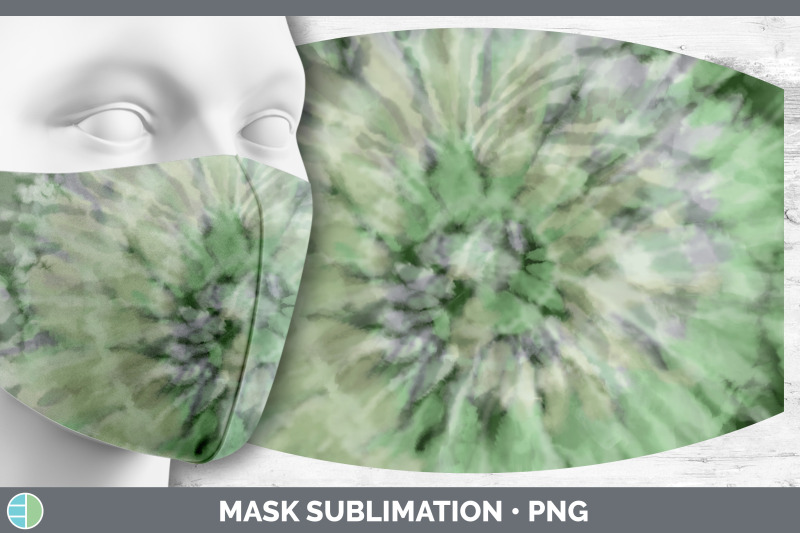 green-tie-dye-mask-sublimation-bundle-face-mask-designs