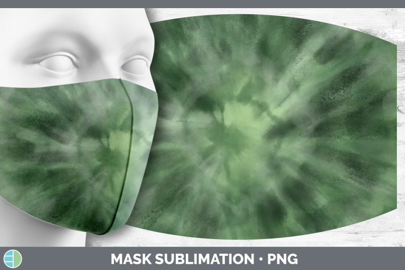 green-tie-dye-mask-sublimation-bundle-face-mask-designs