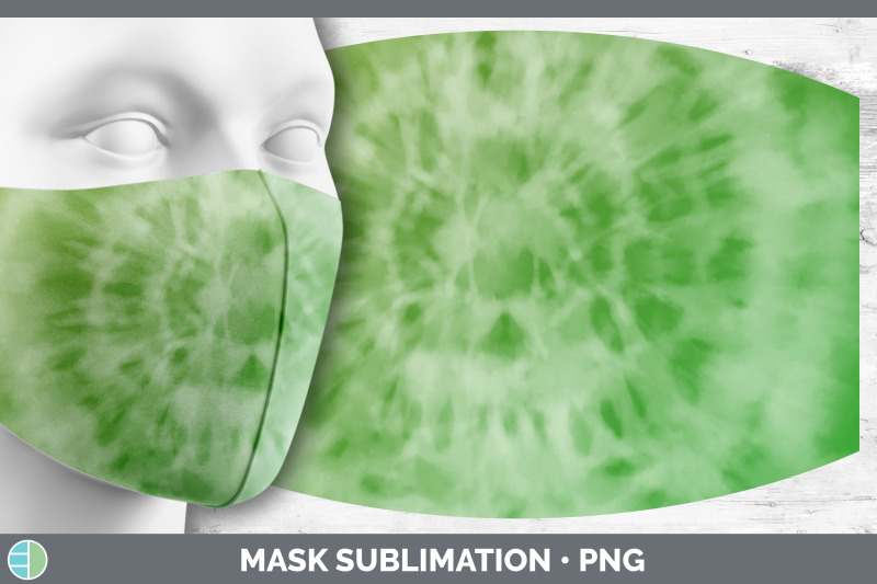 green-tie-dye-mask-sublimation-bundle-face-mask-designs