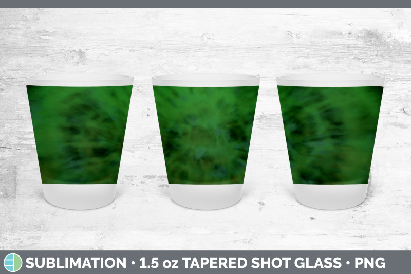 green-tie-dye-shot-glass-sublimation-shot-glass-1-5oz-tapered