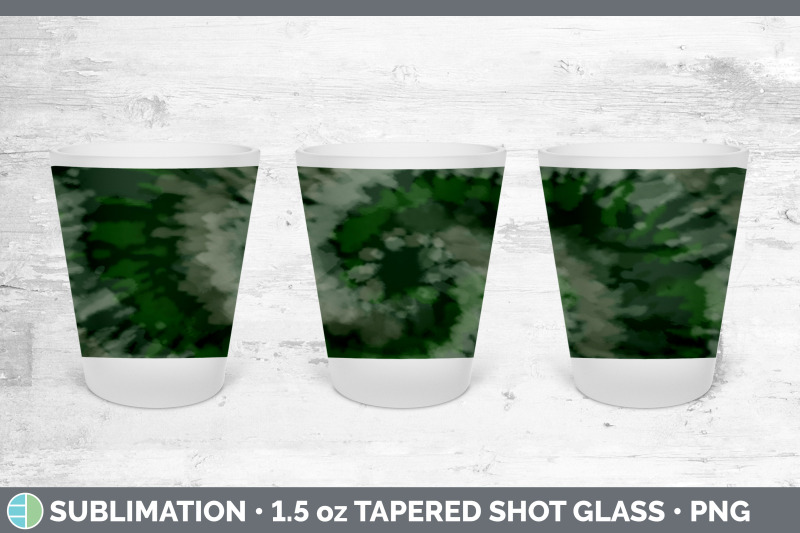 green-tie-dye-shot-glass-sublimation-shot-glass-1-5oz-tapered