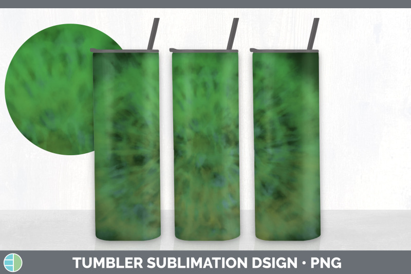 green-tie-dye-tumbler-sublimation-bundle