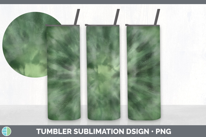 green-tie-dye-tumbler-sublimation-bundle