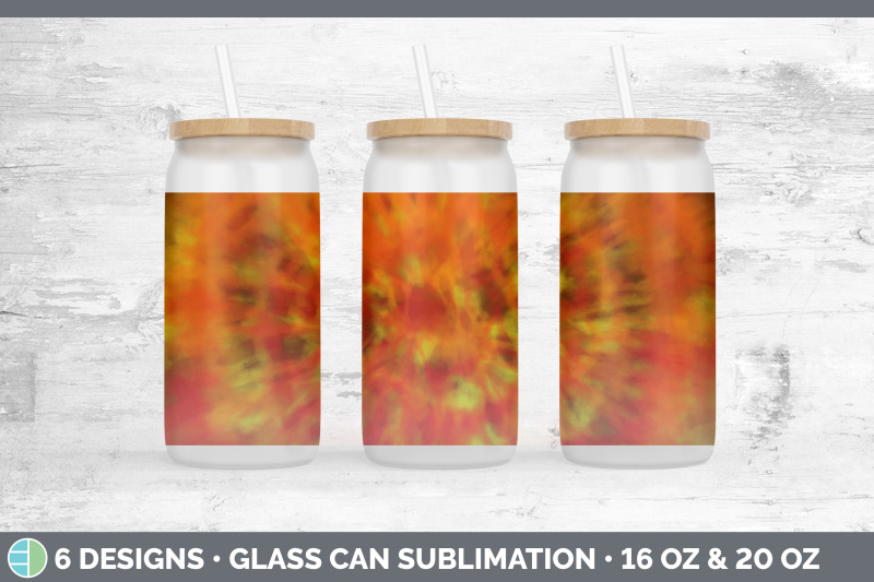 orange-tie-dye-glass-can-sublimation-beer-mason-jar