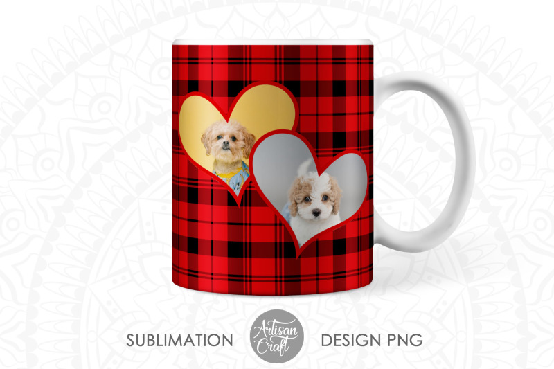 photo-mug-designs-red-plaid-11oz-photo-mug-wrap-heart-frame