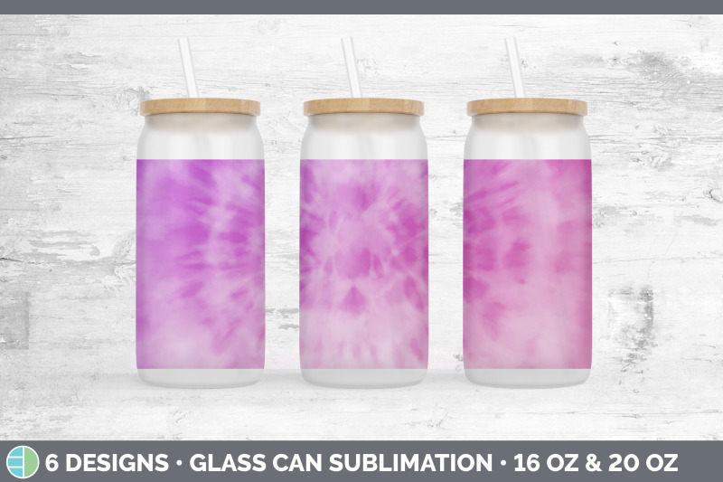 pink-tie-dye-glass-can-sublimation-beer-mason-jar